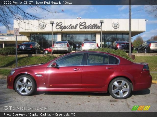 2009 Pontiac G8 GT in Sport Red Metallic