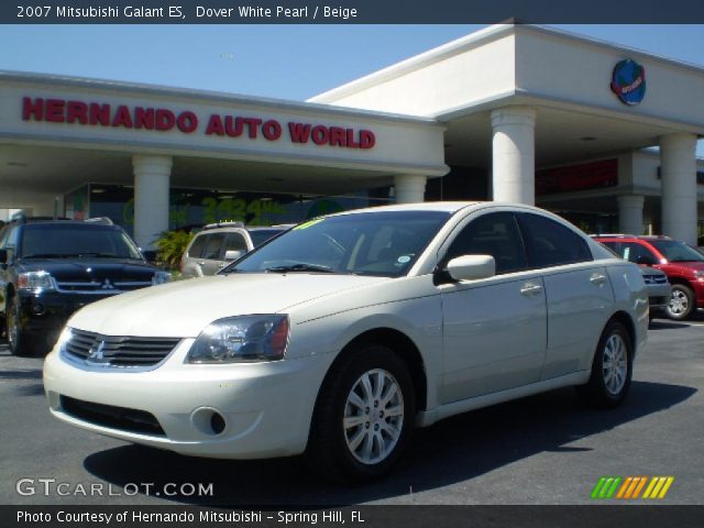 2007 Mitsubishi Galant ES in Dover White Pearl