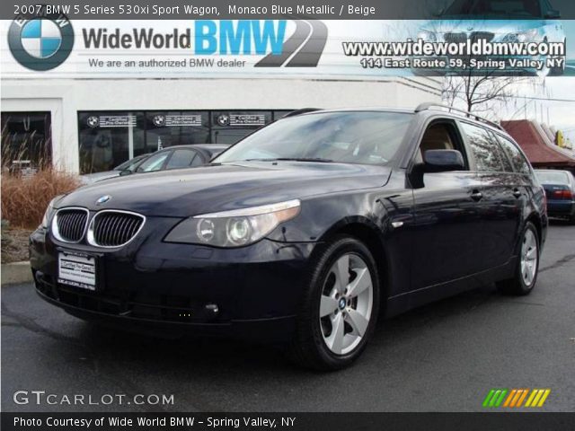 2007 BMW 5 Series 530xi Sport Wagon in Monaco Blue Metallic