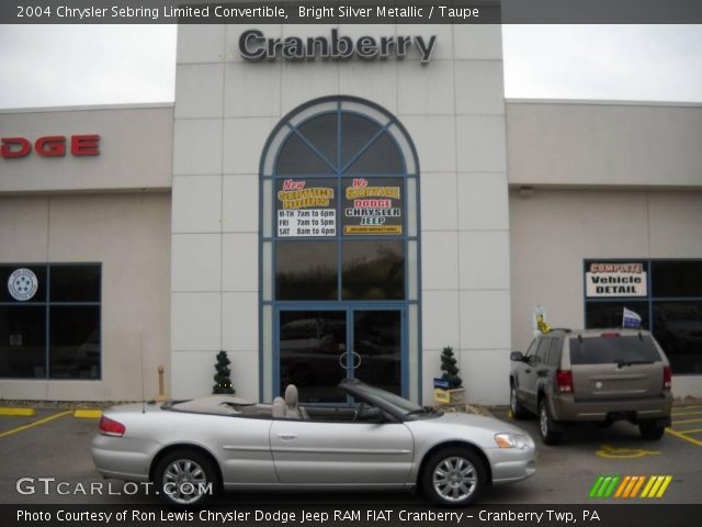 2004 Chrysler Sebring Limited Convertible in Bright Silver Metallic