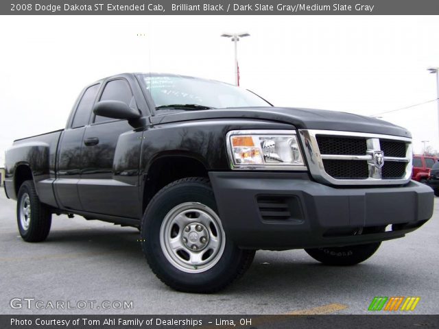 2008 Dodge Dakota ST Extended Cab in Brilliant Black