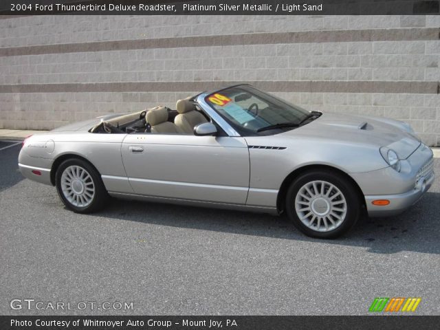 2004 Ford Thunderbird Deluxe Roadster in Platinum Silver Metallic