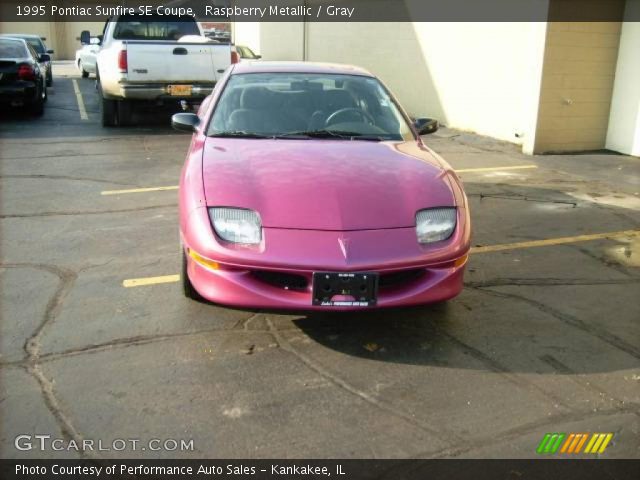 Raspberry Metallic - 1995 Pontiac Sunfire SE Coupe - Gray Interior ...