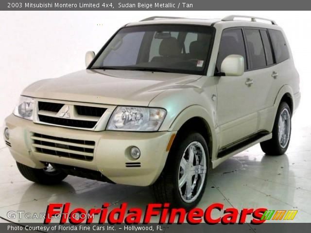 2003 Mitsubishi Montero Limited 4x4 in Sudan Beige Metallic