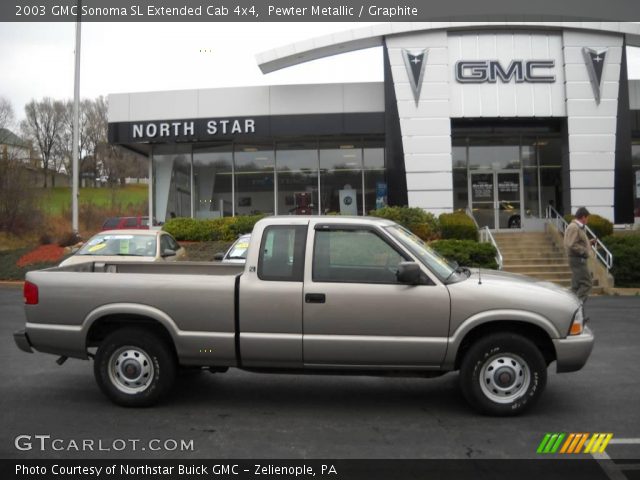 2003 GMC Sonoma SL Extended Cab 4x4 in Pewter Metallic