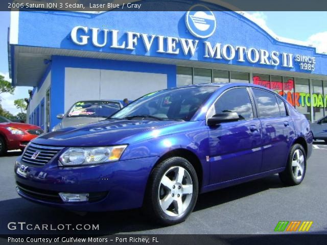 2006 Saturn ION 3 Sedan in Laser Blue