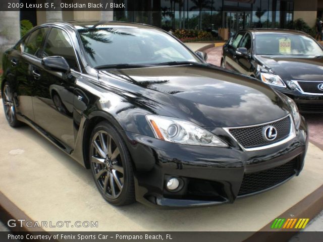 2009 Lexus IS F in Obsidian Black