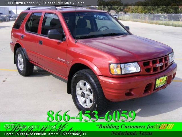 2001 Isuzu Rodeo LS in Palazzo Red Mica
