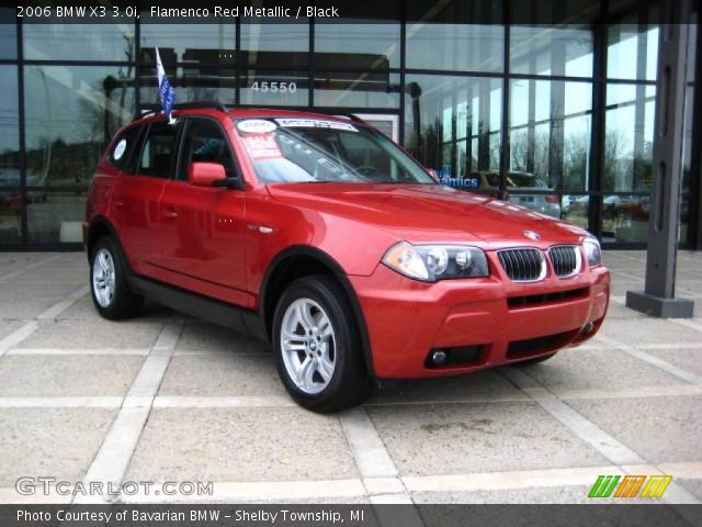 2006 BMW X3 3.0i in Flamenco Red Metallic