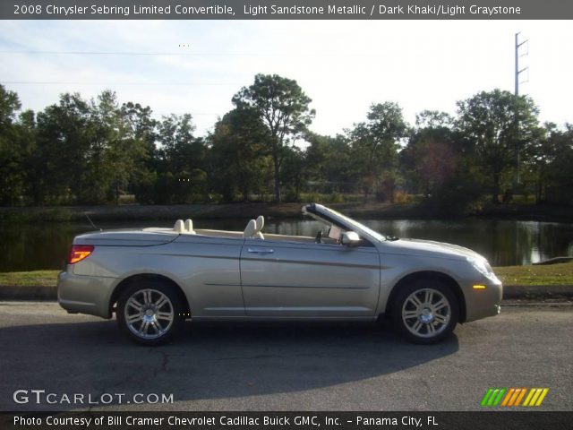 2008 Chrysler Sebring Limited Convertible in Light Sandstone Metallic