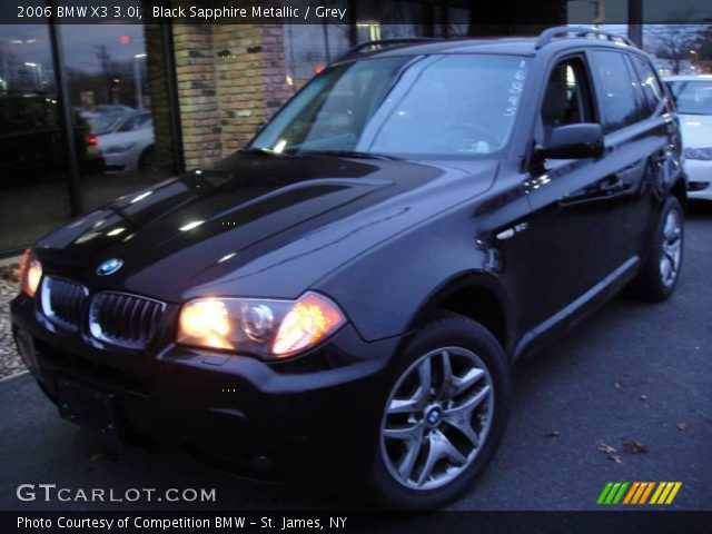 2006 BMW X3 3.0i in Black Sapphire Metallic