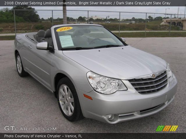 2008 Chrysler Sebring Limited Convertible in Bright Silver Metallic