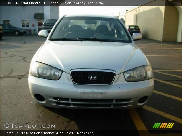 2003 Hyundai Elantra GLS Sedan in Silver Pewter
