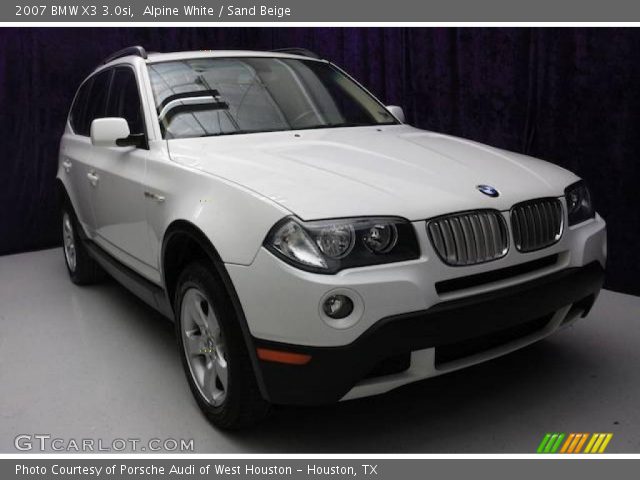 2007 BMW X3 3.0si in Alpine White