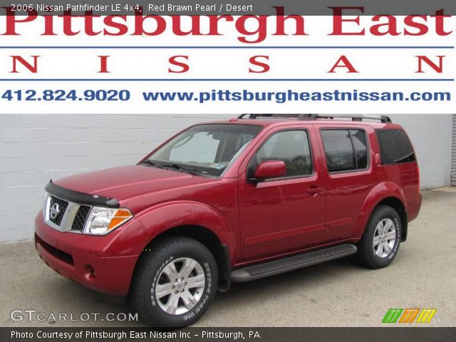 2006 Nissan Pathfinder LE 4x4 in Red Brawn Pearl
