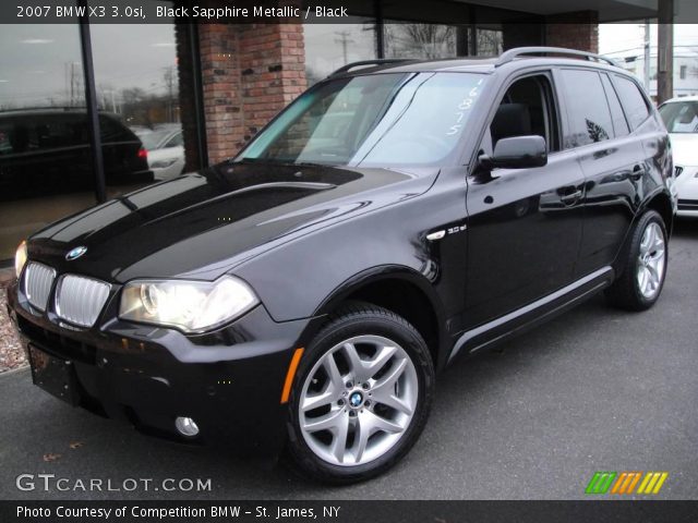 2007 BMW X3 3.0si in Black Sapphire Metallic