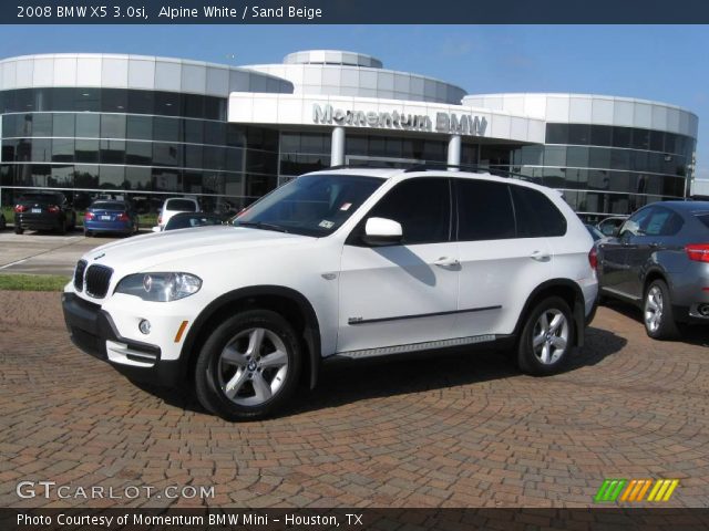 2008 BMW X5 3.0si in Alpine White