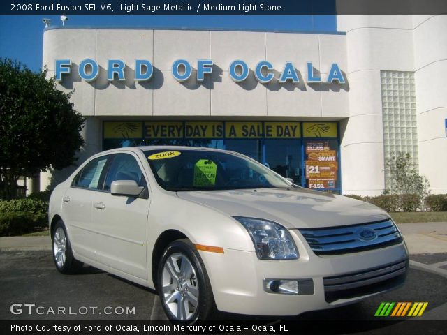 2008 Ford Fusion SEL V6 in Light Sage Metallic