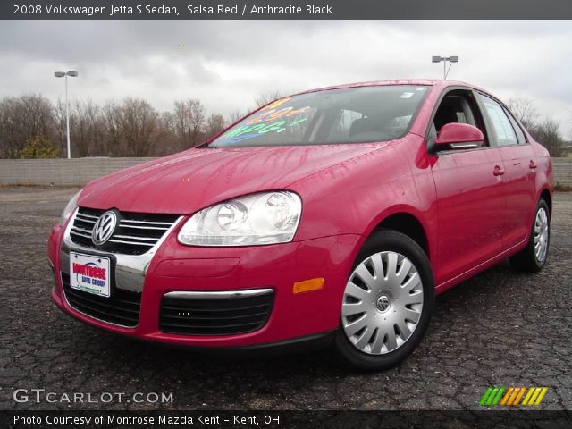 2008 Volkswagen Jetta S Sedan in Salsa Red