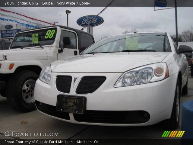 2006 Pontiac G6 GT Coupe in Ivory White