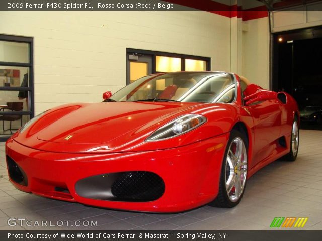 2009 Ferrari F430 Spider F1 in Rosso Corsa (Red)