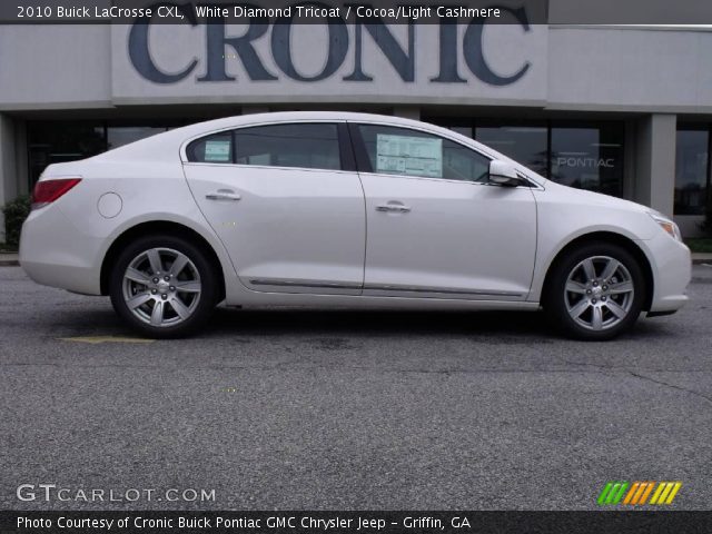2010 Buick LaCrosse CXL in White Diamond Tricoat