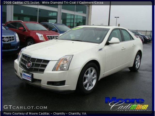 2008 Cadillac CTS Sedan in White Diamond Tri-Coat