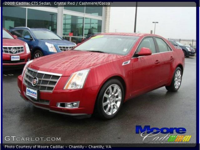 2008 Cadillac CTS Sedan in Crystal Red