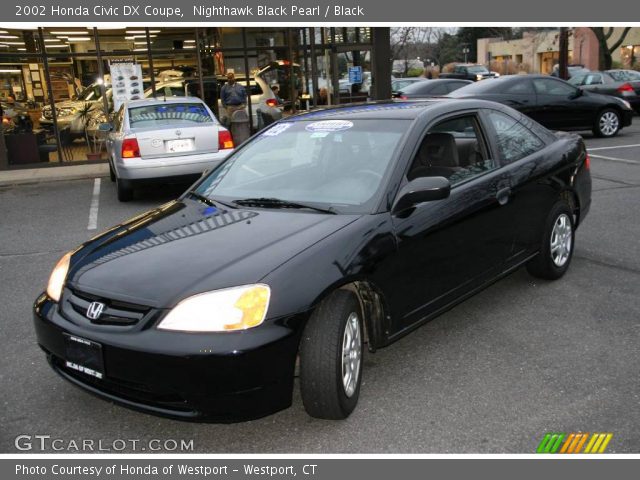 2002 Honda Civic DX Coupe in Nighthawk Black Pearl