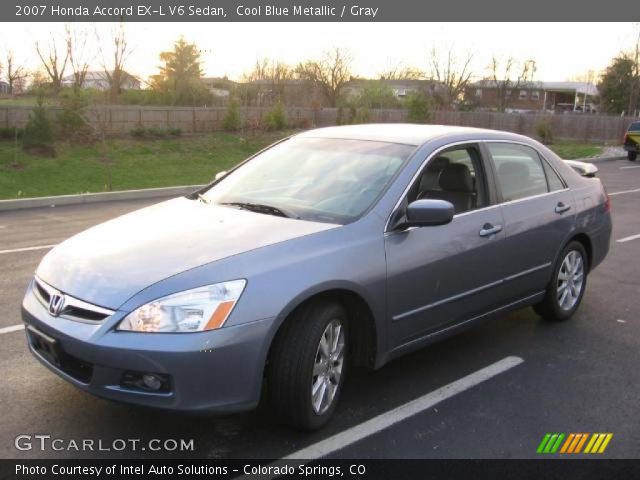 2007 Honda Accord EX-L V6 Sedan in Cool Blue Metallic