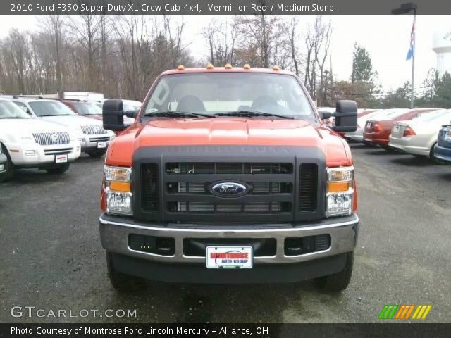 2010 Ford F350 Super Duty XL Crew Cab 4x4 in Vermillion Red