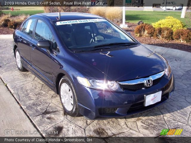 2009 Honda Civic DX-VP Sedan in Royal Blue Pearl