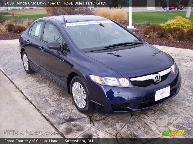 2009 Honda Civic DX-VP Sedan in Royal Blue Pearl