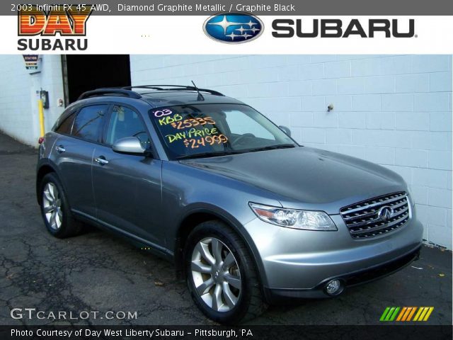 2003 Infiniti FX 45 AWD in Diamond Graphite Metallic