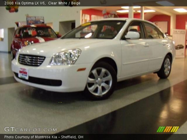 2008 Kia Optima LX V6 in Clear White