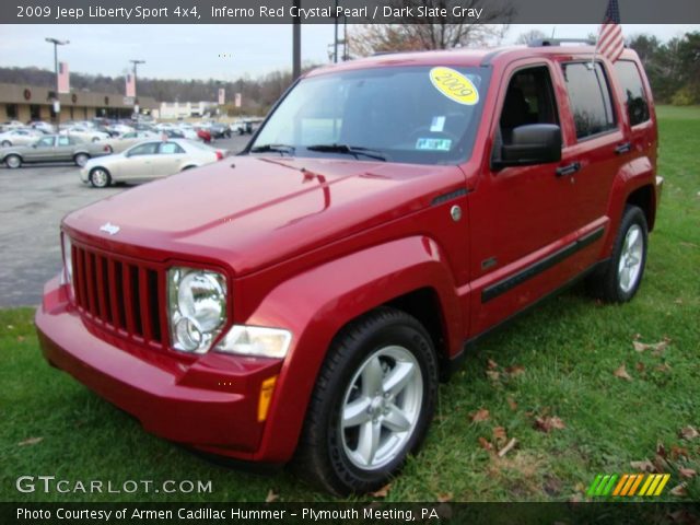 2009 Jeep Liberty Sport 4x4 in Inferno Red Crystal Pearl