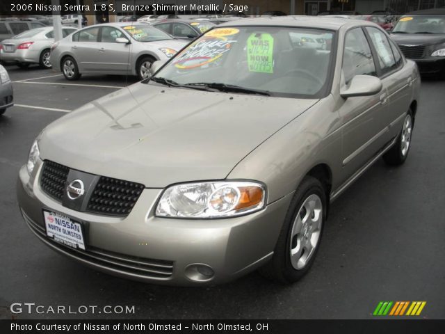 2006 Nissan Sentra 1.8 S in Bronze Shimmer Metallic