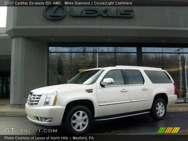 2007 Cadillac Escalade ESV AWD in White Diamond