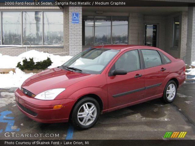 2000 Ford Focus LX Sedan in Sangria Red Metallic