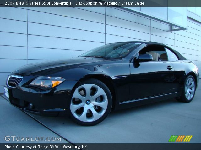 2007 BMW 6 Series 650i Convertible in Black Sapphire Metallic