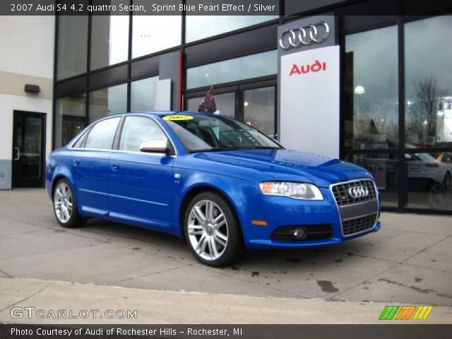 2007 Audi S4 4.2 quattro Sedan in Sprint Blue Pearl Effect