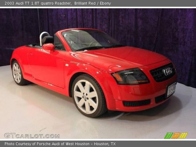 2003 Audi TT 1.8T quattro Roadster in Brilliant Red
