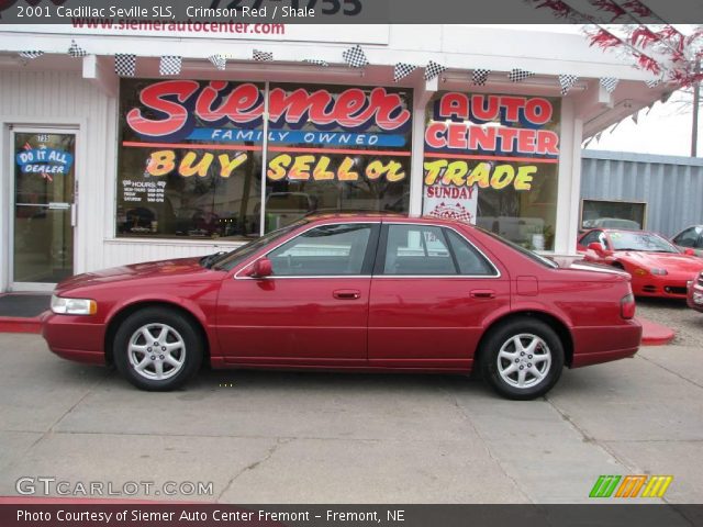 2001 Cadillac Seville SLS in Crimson Red