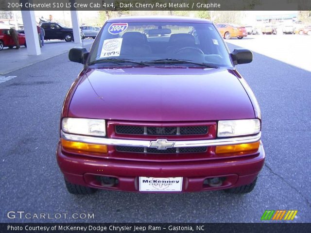 2004 Chevrolet S10 LS Crew Cab 4x4 in Dark Cherry Red Metallic