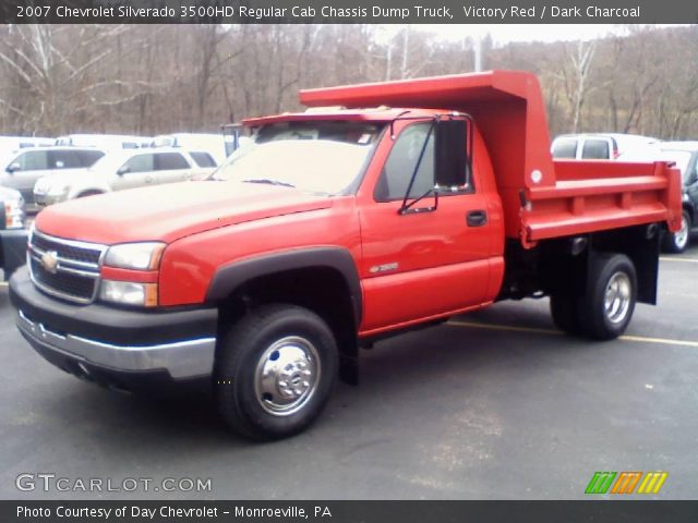 2007 Chevrolet Silverado 3500HD Regular Cab Chassis Dump Truck in Victory Red