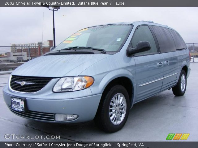 2003 Chrysler Town & Country Limited in Butane Blue Pearl