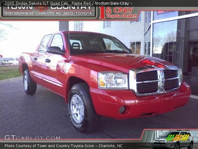 2005 Dodge Dakota SLT Quad Cab in Flame Red