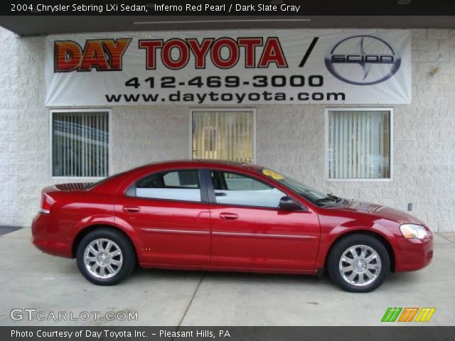2004 Chrysler Sebring LXi Sedan in Inferno Red Pearl