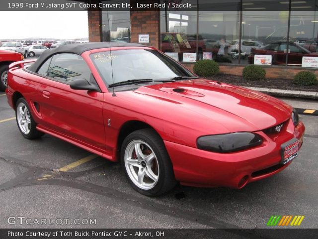 1998 Ford Mustang SVT Cobra Convertible in Laser Red