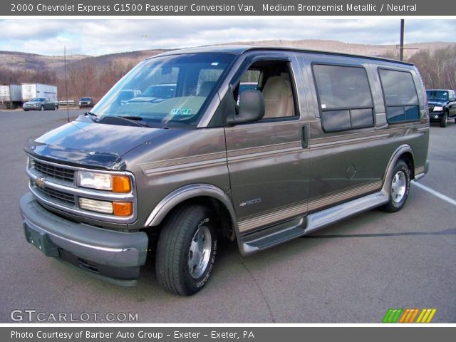 2000 Chevrolet Express G1500 Passenger Conversion Van in Medium Bronzemist Metallic